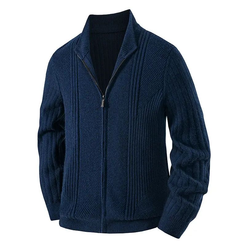 新款毛线2025男外套毛衣韩版高品质加绒加厚保暖