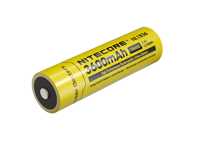【香港行貨】Nitecore-NL1836 18650電池 /3600MAH / 充電池 / 鋰電池