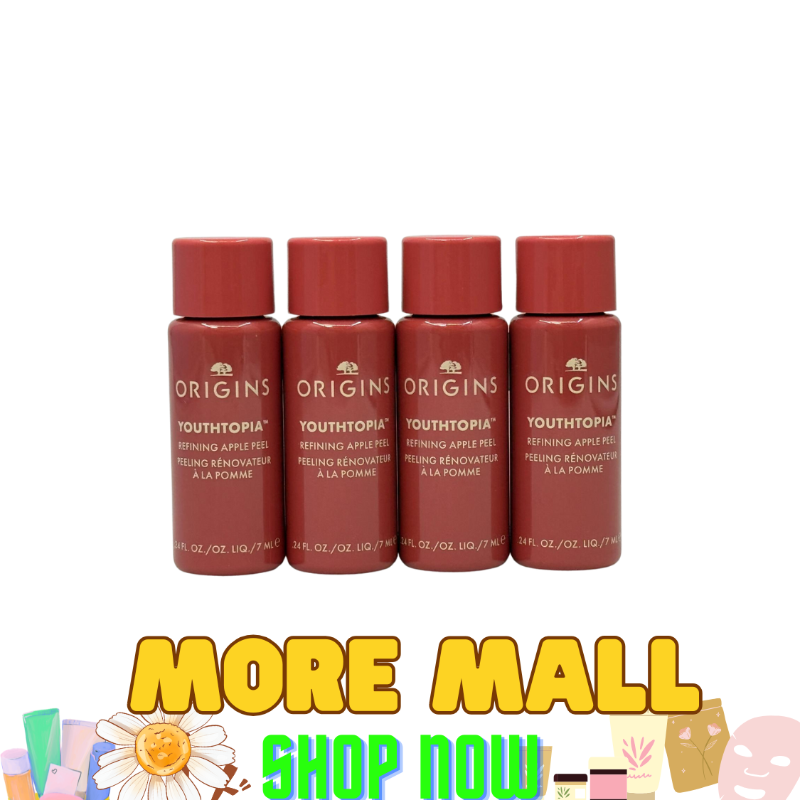 ORIGINS 蘋果活肌煥膚乳液 7ml*4 無盒 [平行進口] 有效期至：04/2027 或之後