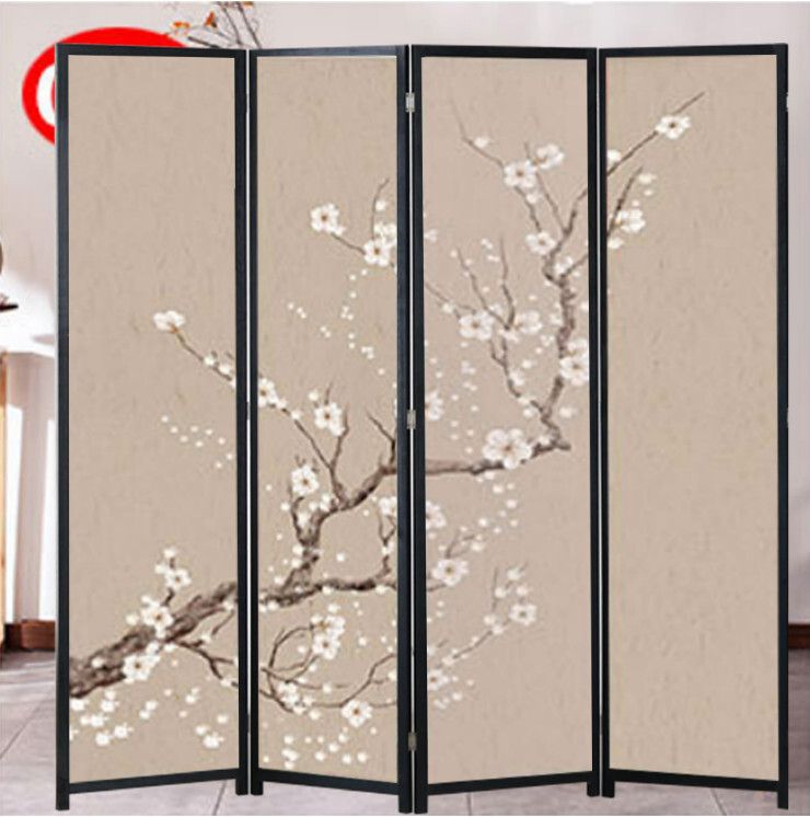 木藝傢具(共4片) 辨公室屏風 玄關分隔 客廳屏風【圖案8】共4片 180x50cmx4片