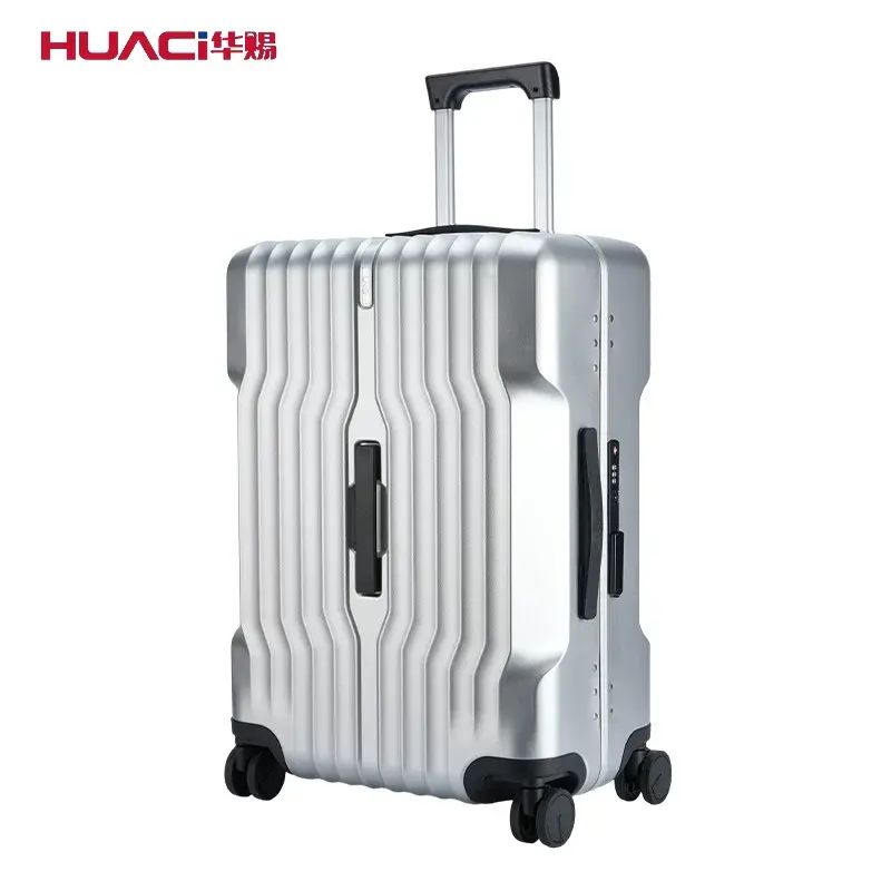 Huacheng Luggage 20-inch Carry-On Suitcase 2026 New Model with Aluminum Frame, Durable and Robust, T