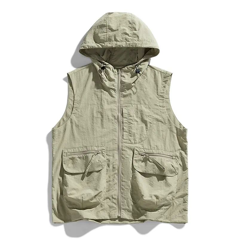 2025夏新款马甲男士外套露营徒步户外情侣冲锋马甲潮牌背心