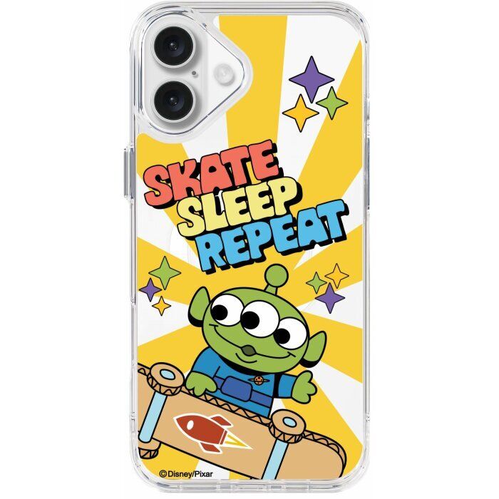 (兼容MagSafe) 迪士尼 - Aliens SKATE SLEEP REPEAT iPhone 16 Plus 標準防摔保護殼-5903