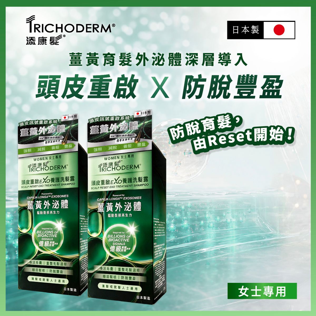 頭皮重啟EXO養護洗髮露 (女士專用) x 2