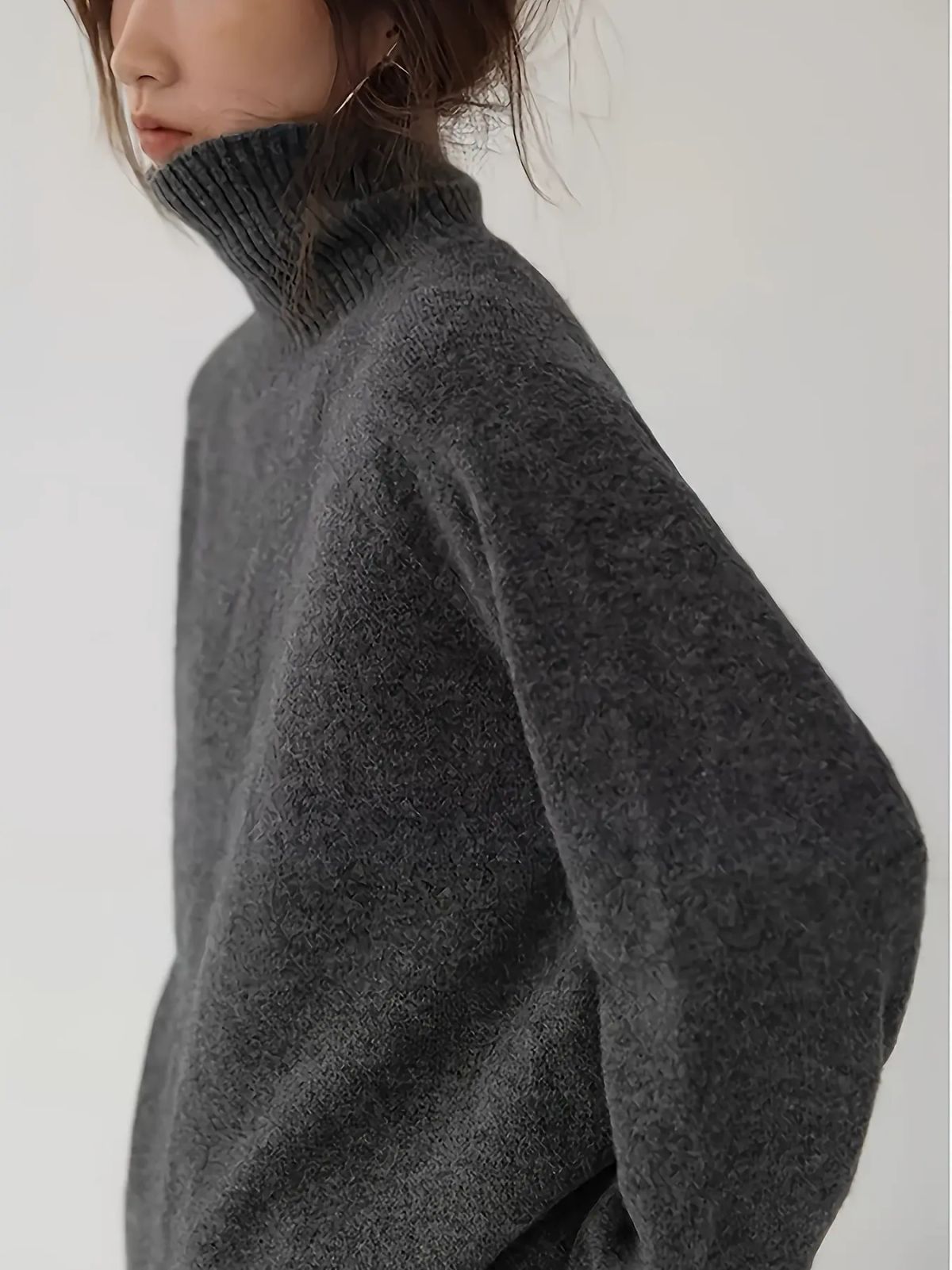 高领毛衣女秋冬季新款爆款慵懒风加厚内搭针织衫套头外穿上衣