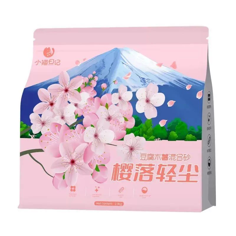 猫砂木薯豆腐砂大袋除臭近无尘不粘底40斤混合膨润土矿砂宠物用品