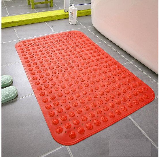 浴室防滑地墊【大紅色】尺寸【46*77cm】