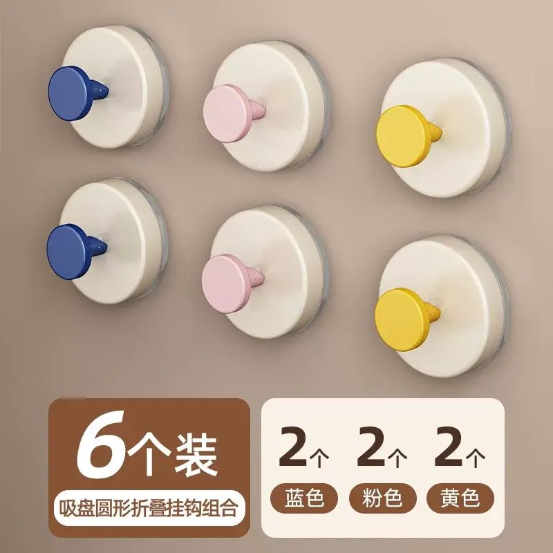 吸盘挂钩免打孔门后挂衣钩壁挂卫生间强承重粘钩真空无痕浴室挂钩