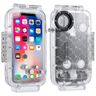 HAWEEL 適用於蘋果  iPhone X / XS   潜水防水殼 PC+ABS保護殼 40米防水   (顏色：透明無色)