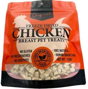 Original TASTE #40106  Freeze- Dried Chicken Breast diced Pet Taeats 120g 