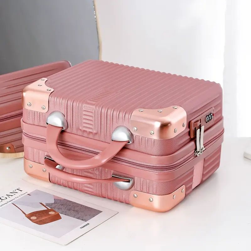 密码手提箱小型便携14寸女化妆包可挂行李箱收纳包大容量16旅行箱