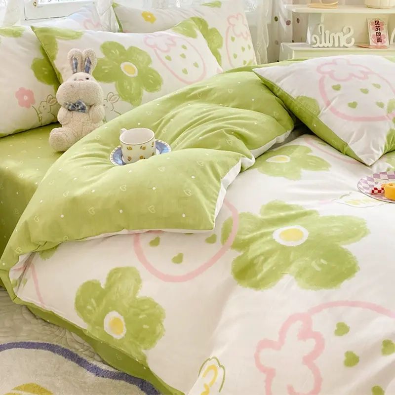 ins风|全棉纯棉棉被套|床单|学生宿舍床上用品（平行进口）