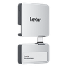 Lexar 2TB Professional Go USB 3.2 Gen 2 Portable SSD with Hub (Silver)