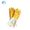 Cleaning Rubber Gloves , M size, Yellow-White[RG8380M_YW]