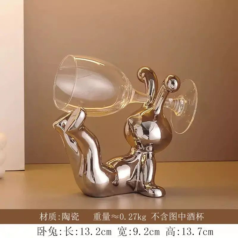 红酒架摆件暴力熊创意轻奢高档客厅家居玄关餐边电视柜酒柜装饰品