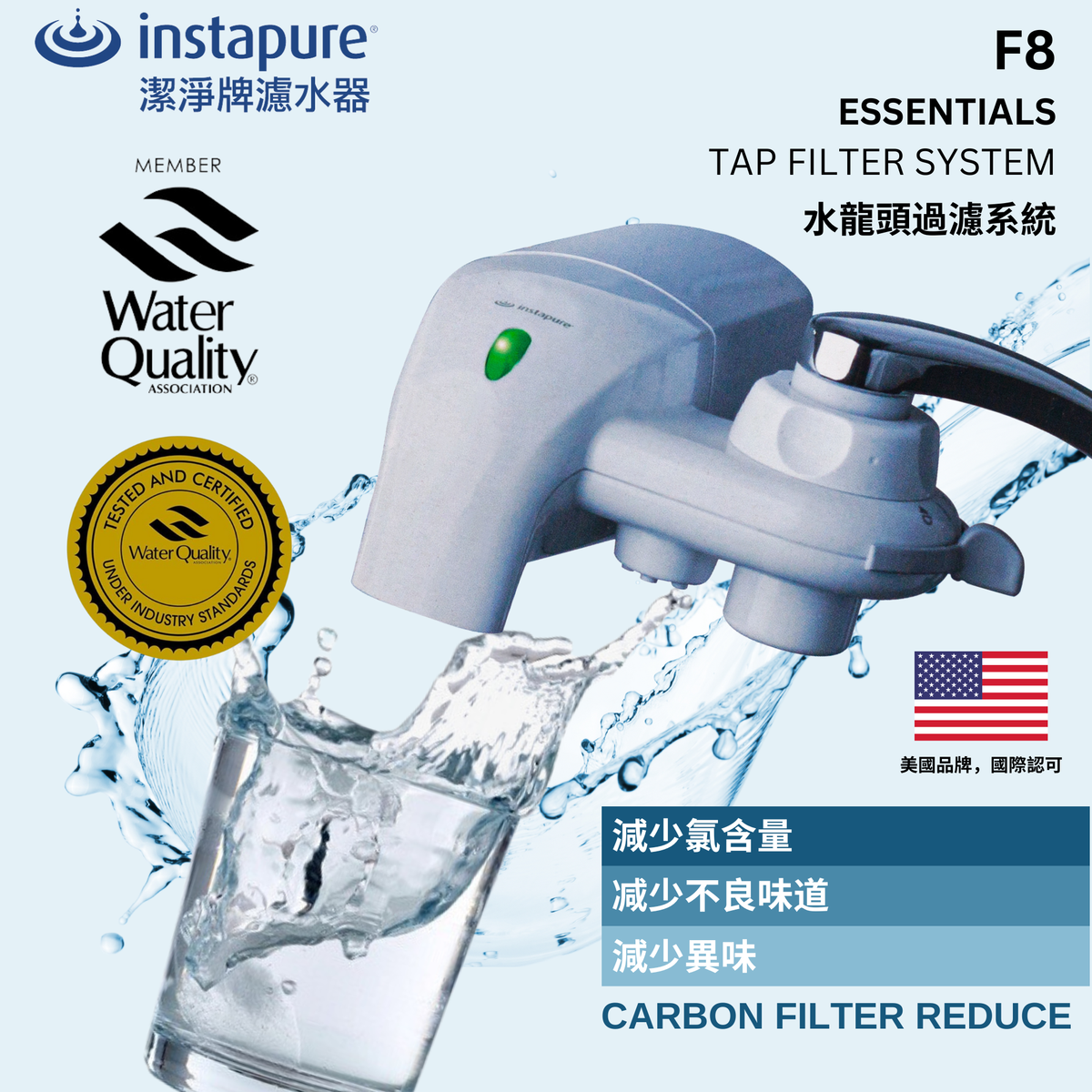 白色濾水器F8 #淨水器