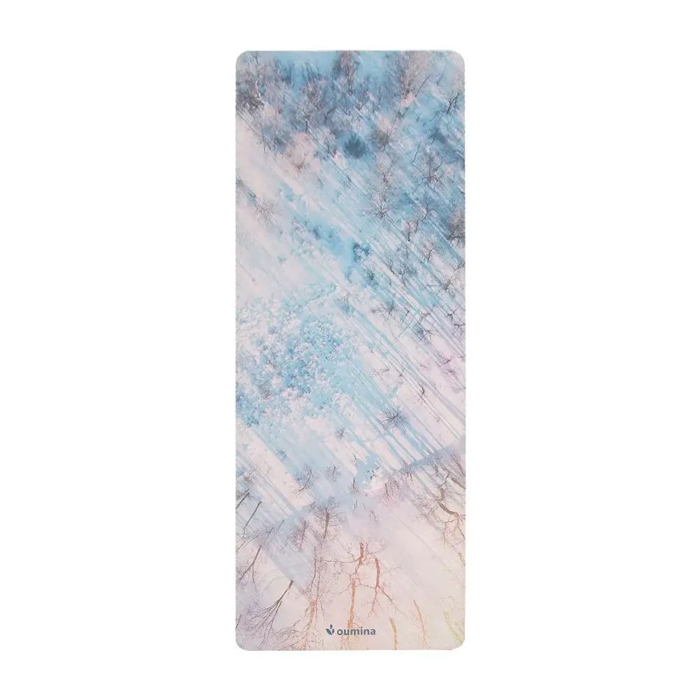 Yoga Rubber Anti-slip Soundproof Sweat-absorbing Heat Transfer Suede Fitness Mat