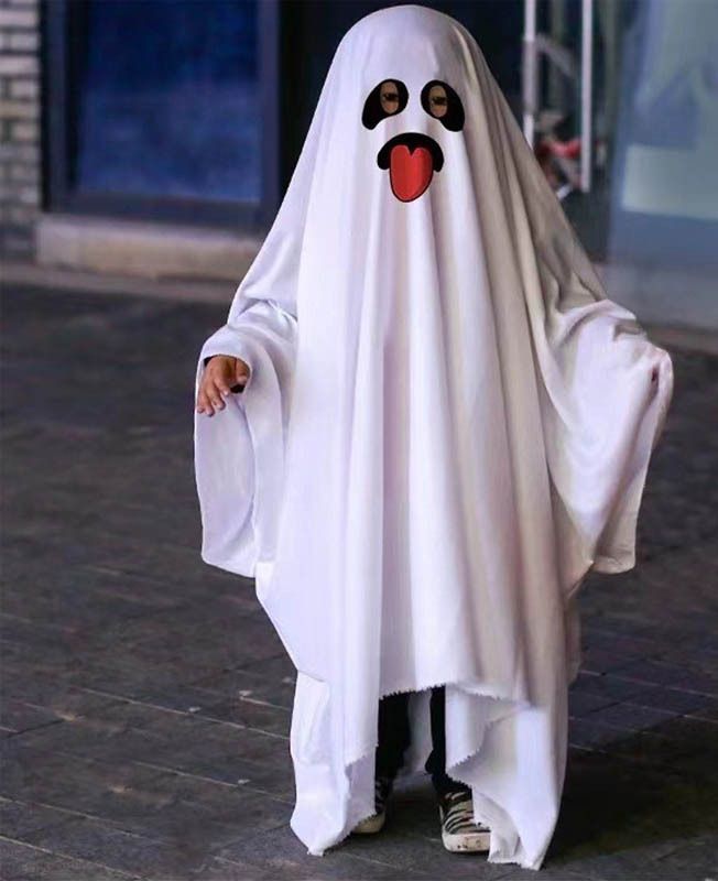 萬聖節恐怖造型 cos 派對 白色幽靈服裝 化妝舞會 cosplay 服裝 演出服 惡搞服裝 萬聖節表演服 節日氣氛