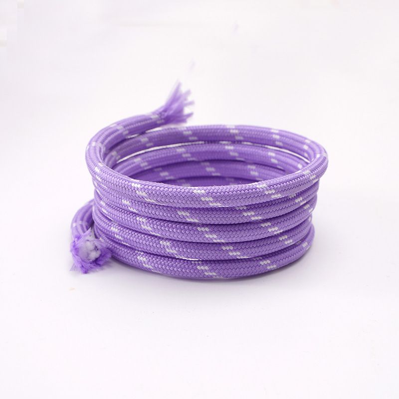 涤纶彩色绳子diy手工编织饰品挂件工艺品钥匙扣捆绑包装装饰材料-01# 紫色 粗度5mm 5米/包