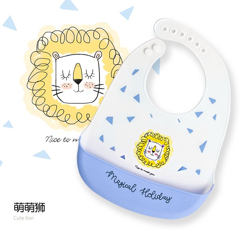 Baby Bib | Food Grade Silicone Bib | Baby Food Bib | Baby Drool Bib | Children's Drool Bib (LYA236)