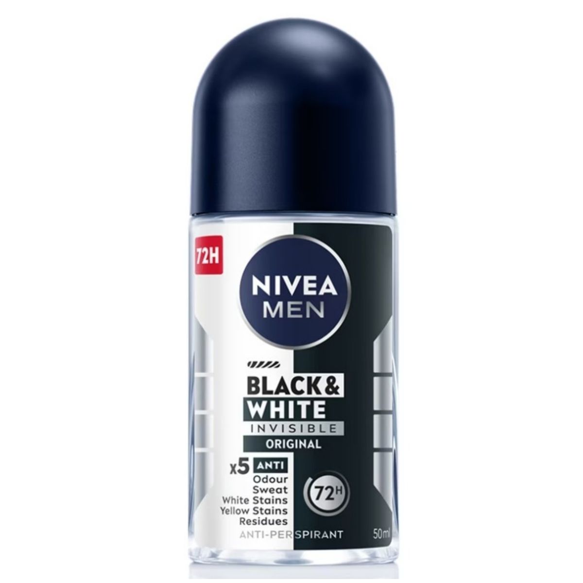 NIVEA Deo Roll on, Invisible Black & White Power 50ml(Random Delivery)（4005900036049）