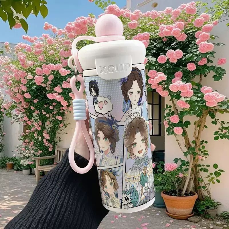 Identity V Doctor peripheral stainless steel floating ball straw insulation cup large c
