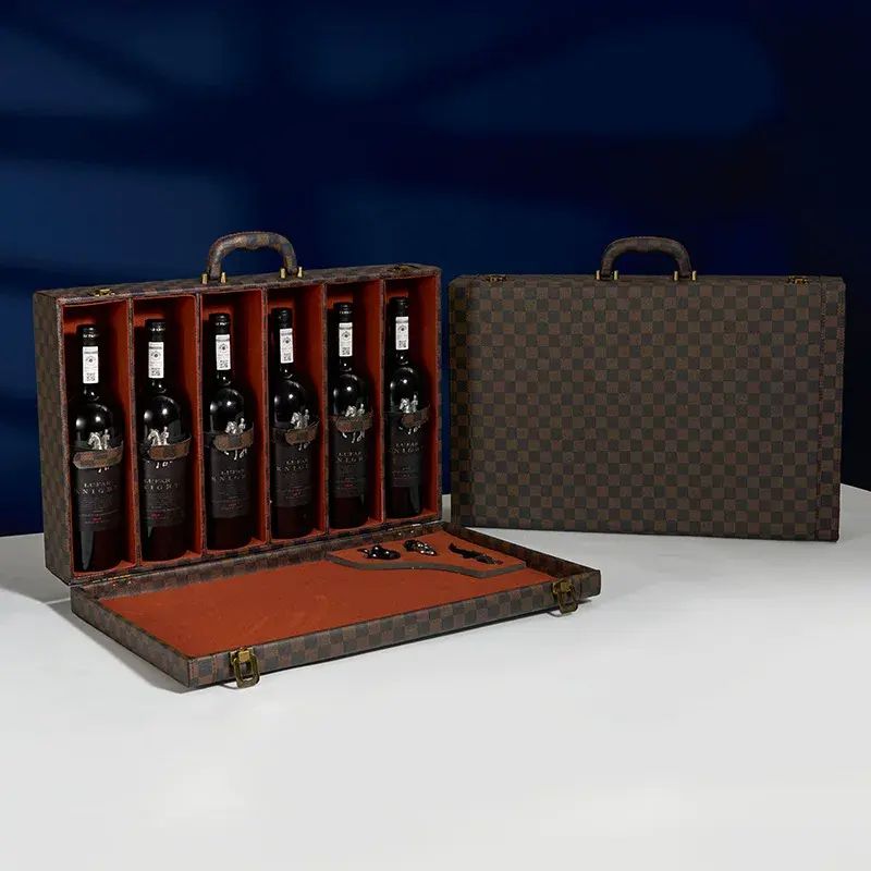 厂家红酒包装盒高档红酒礼盒六支装葡萄酒盒子空盒通用酒箱子