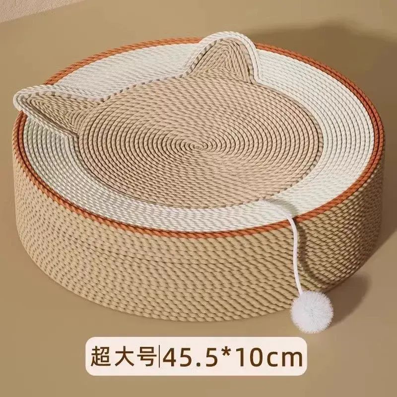 劍麻貓抓板窩耐磨不掉屑圓形一體特大號耐抓抓不爛貓咪抓盆貓爪板