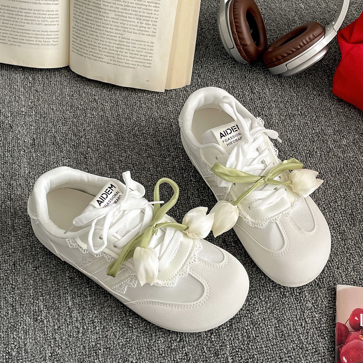 Queen Van Vintage Flat Ballet White Shoes Women's New Summer Thin With Skirt Déjà Vu Shoes