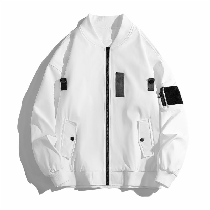 Workwear jacket men's trendy retro street baseball jacket casual top loose and versatile jacket