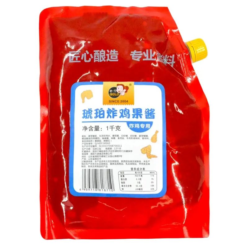 琥珀炸鸡果酱1kg/袋 韩式炸鸡果酱 韩国商用啤酒炸鸡拌饭蘸酱