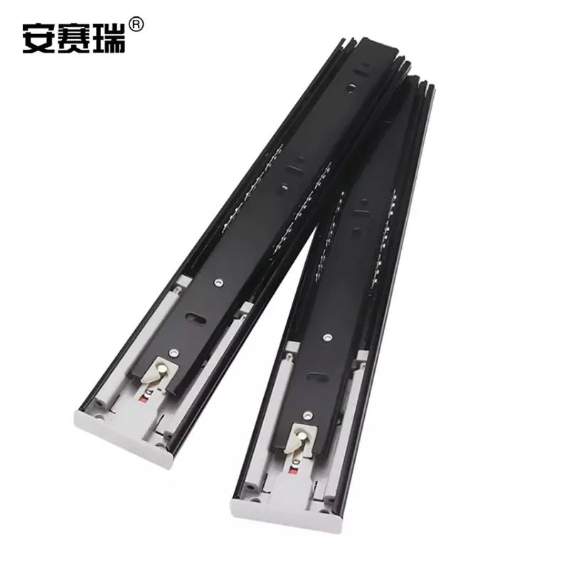 安赛瑞 抽屉轨道 三节抽屉滑轨橱柜导轨4510滑轨五金滑道