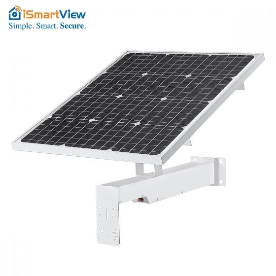 60W Solar Panel build-in 40AH Li-Battery Aluminum Alloy Bracket High-Efficiency Conversion to Camera