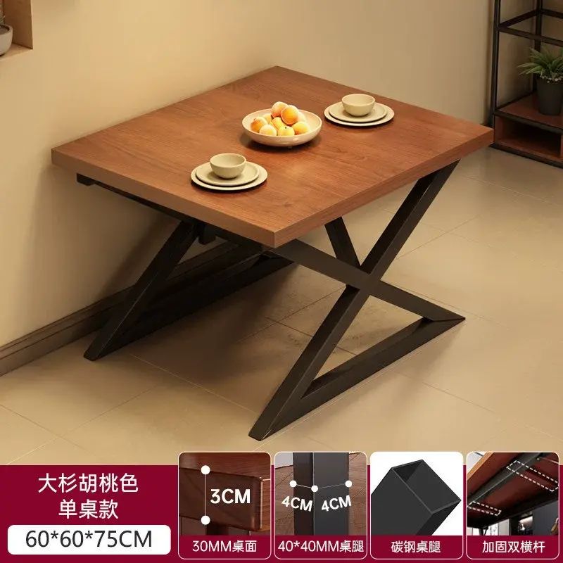 小戶型正方形方桌組合家用出租房吃飯桌椅商用餐桌四方桌小飯桌子