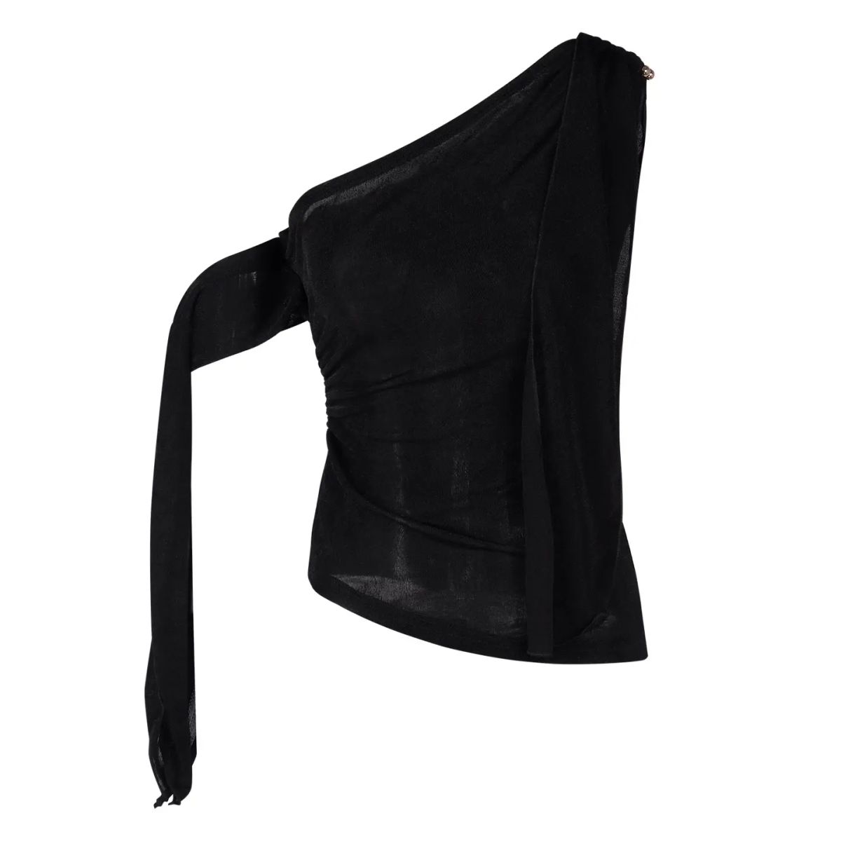 French black streamers sloping shoulders sleeveless vest top women s summer miu suit polka dot bag 