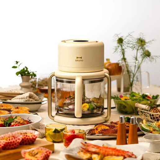 BRUNO | Glass Air Fryer - Ivory | HKTVmall The Largest HK Shopping