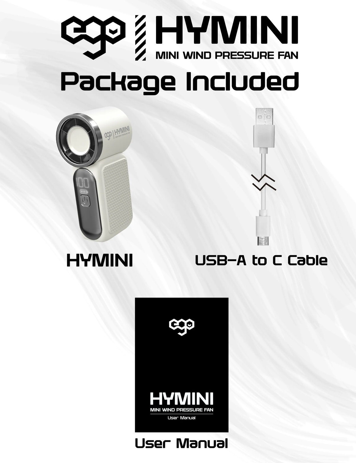 Hymini ego | HyMini 極迷你風扇 8小時長氣 / 2.4萬轉風壓 / LED顯示 / 超迷你體積 X688 | 顏色 : 白 ...