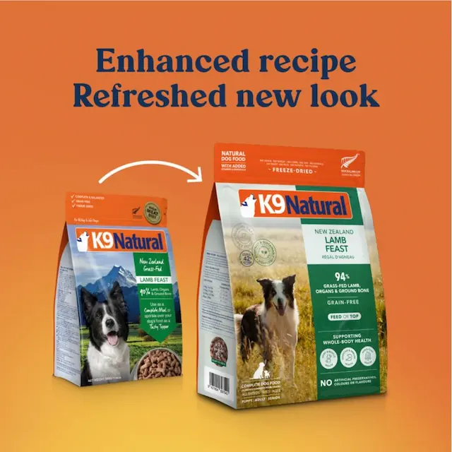 Freeze Dried Dog Food - Lamb Feast 1.8KG (New packaging)