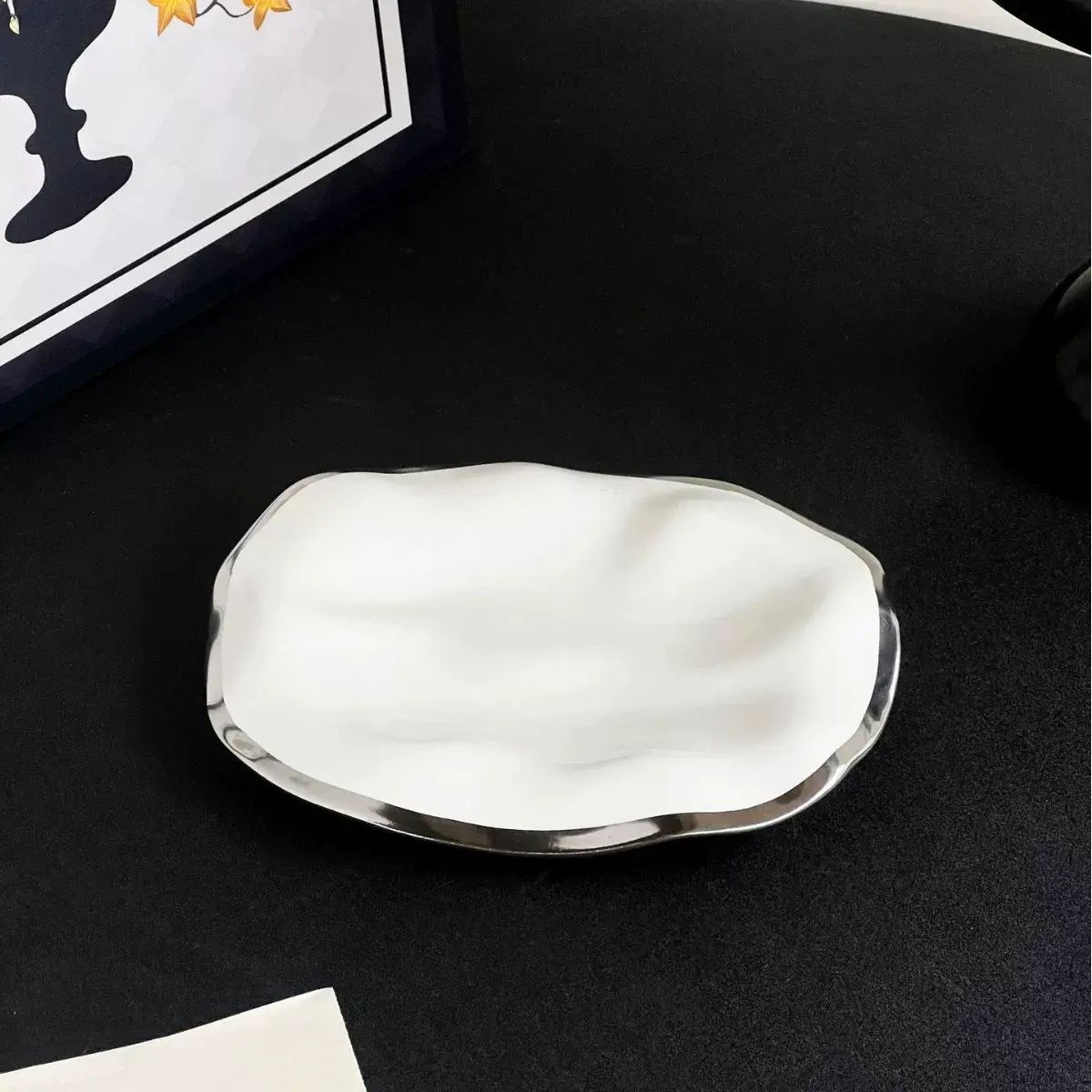 ins風不規則生果碟蛋糕甜品盤料碟零食小吃小碟子首飾盤點心碟