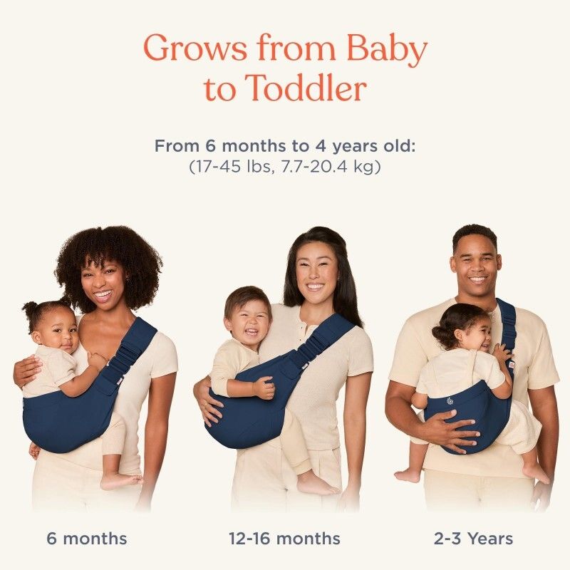 Upsie 輕便背巾 - 午夜藍