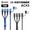 ACX3 2in1 3out Nylon Charging Cable (1M)｜Type-C｜Lightning｜Micro USB｜All-in-a Cable