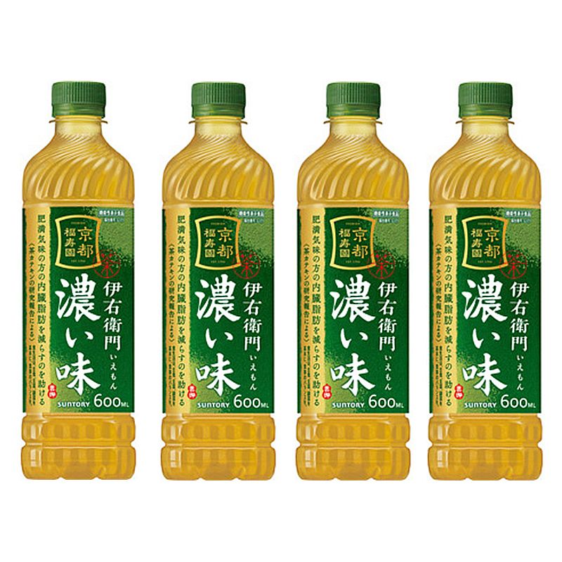 三得利| (4樽裝)伊右衛門濃味綠茶600ml 京都福寿園| HKTVmall 香港最大