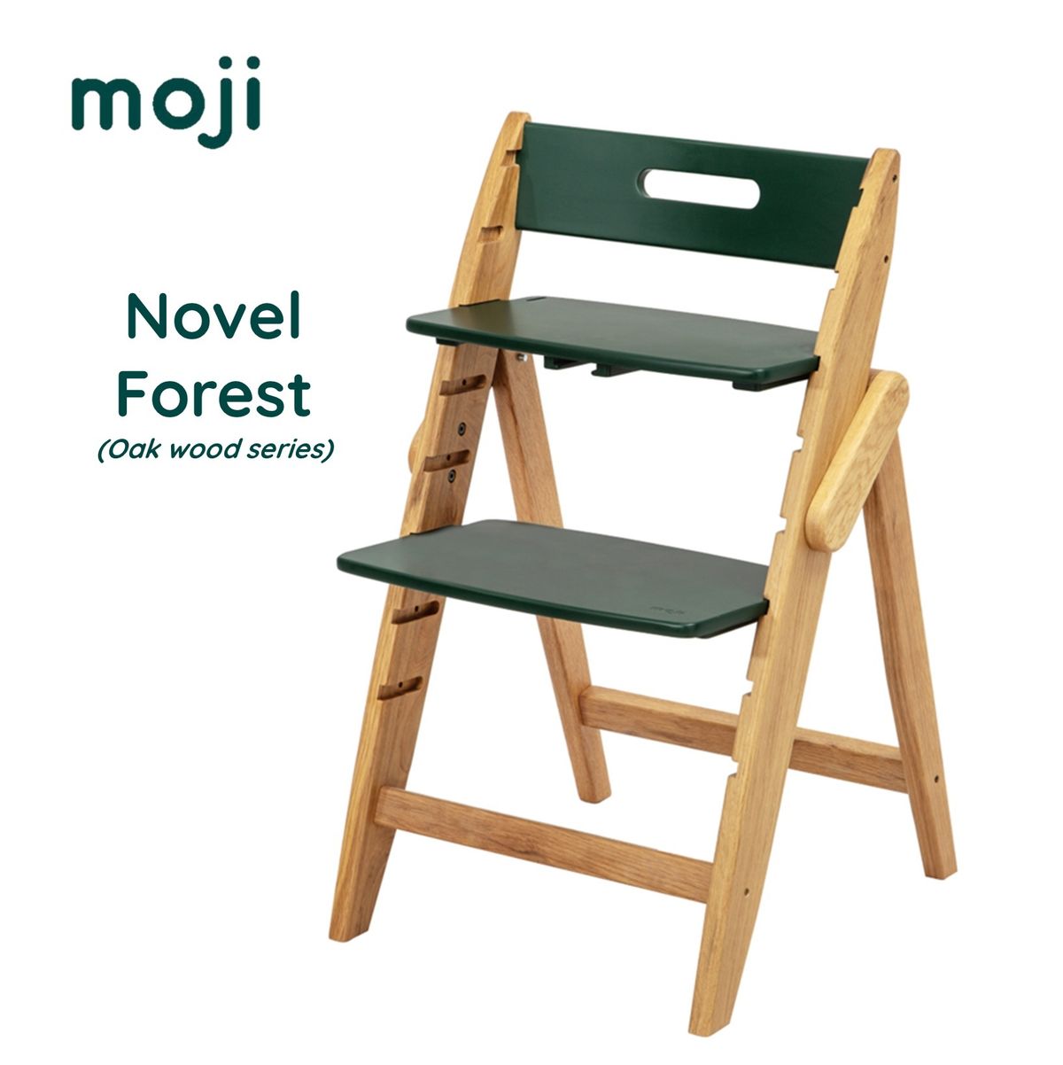 Yippy Novel Chair, Forest, Oak Wood