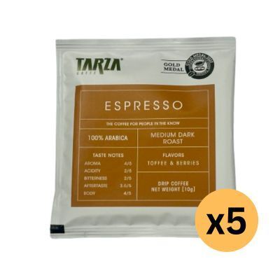 (贈品)  Espresso 掛耳滴漏咖啡 x 5包 (此日期前最佳：2024年11月22日)