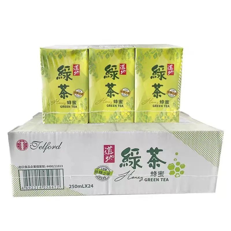 250ml*24 道地盒裝烏龍茶飲料蜂蜜綠茶