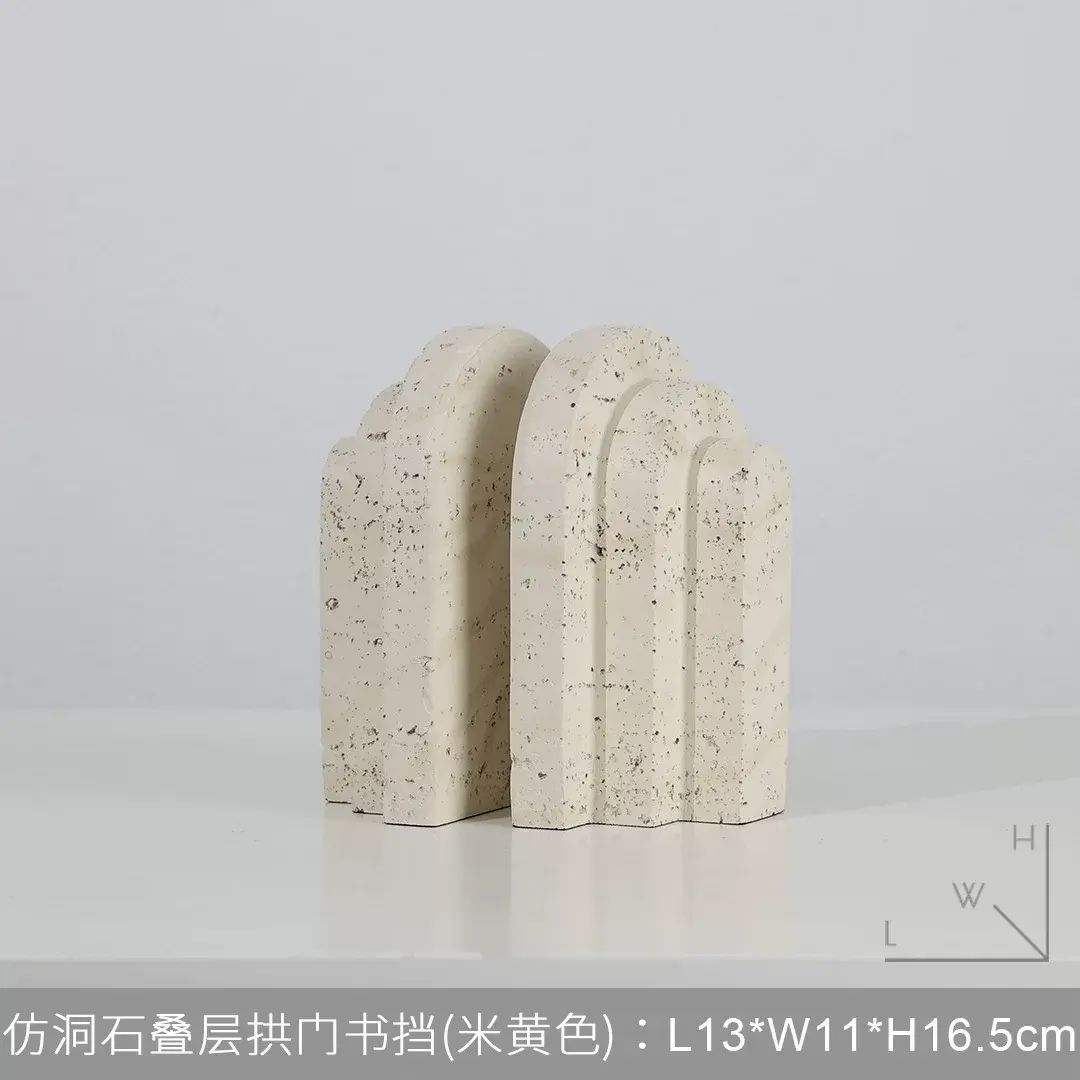 簡約客廳電視櫃樹脂書房書檔書立樣板間辦公室擺件工藝品軟裝飾品