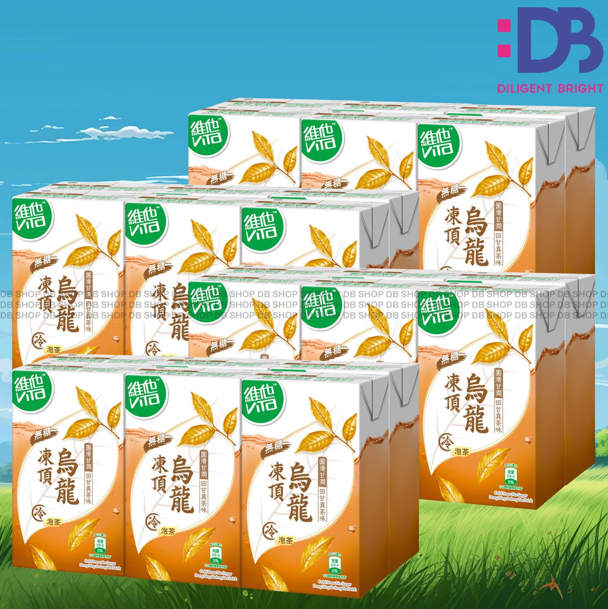 [原箱] (紙包裝) 冷泡無糖茶 – 凍頂烏龍茶 (250毫升X 6 X 4)