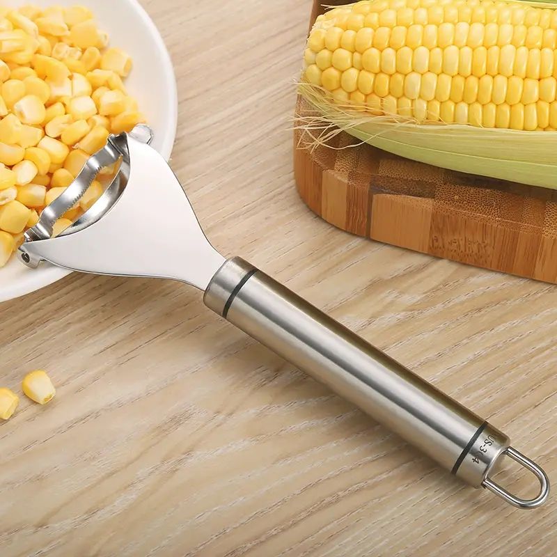 304不銹鋼玉米刨剝玉米削家用鮮玉米脫粒器 刮玉米粒神器廚房工具