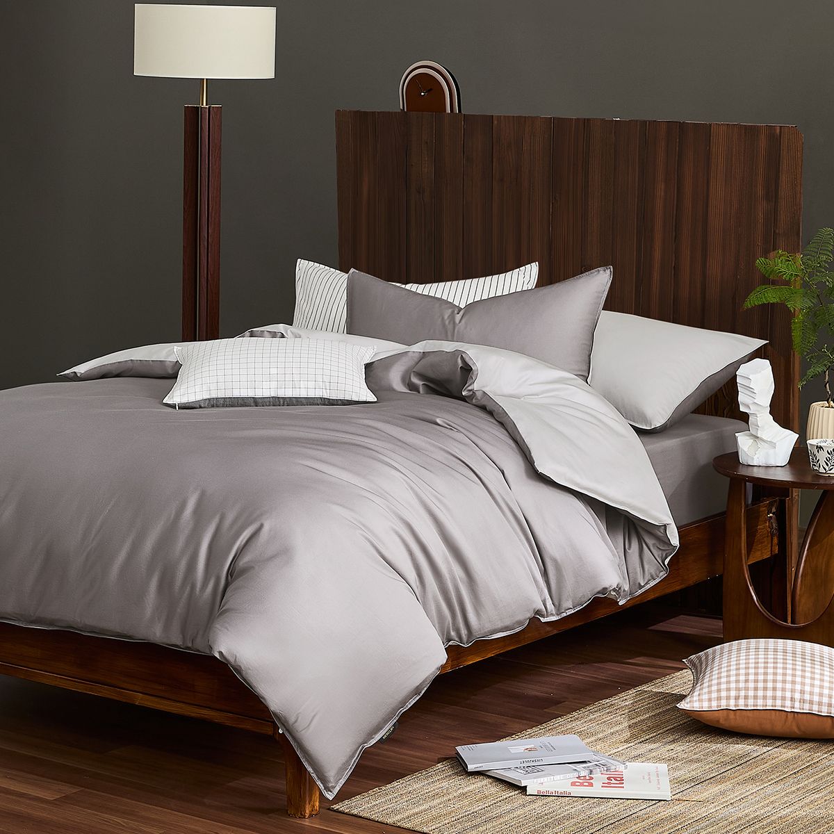 Mercury Textile Student Dorm Bedding Set (4-Piece, Simple College Style,)