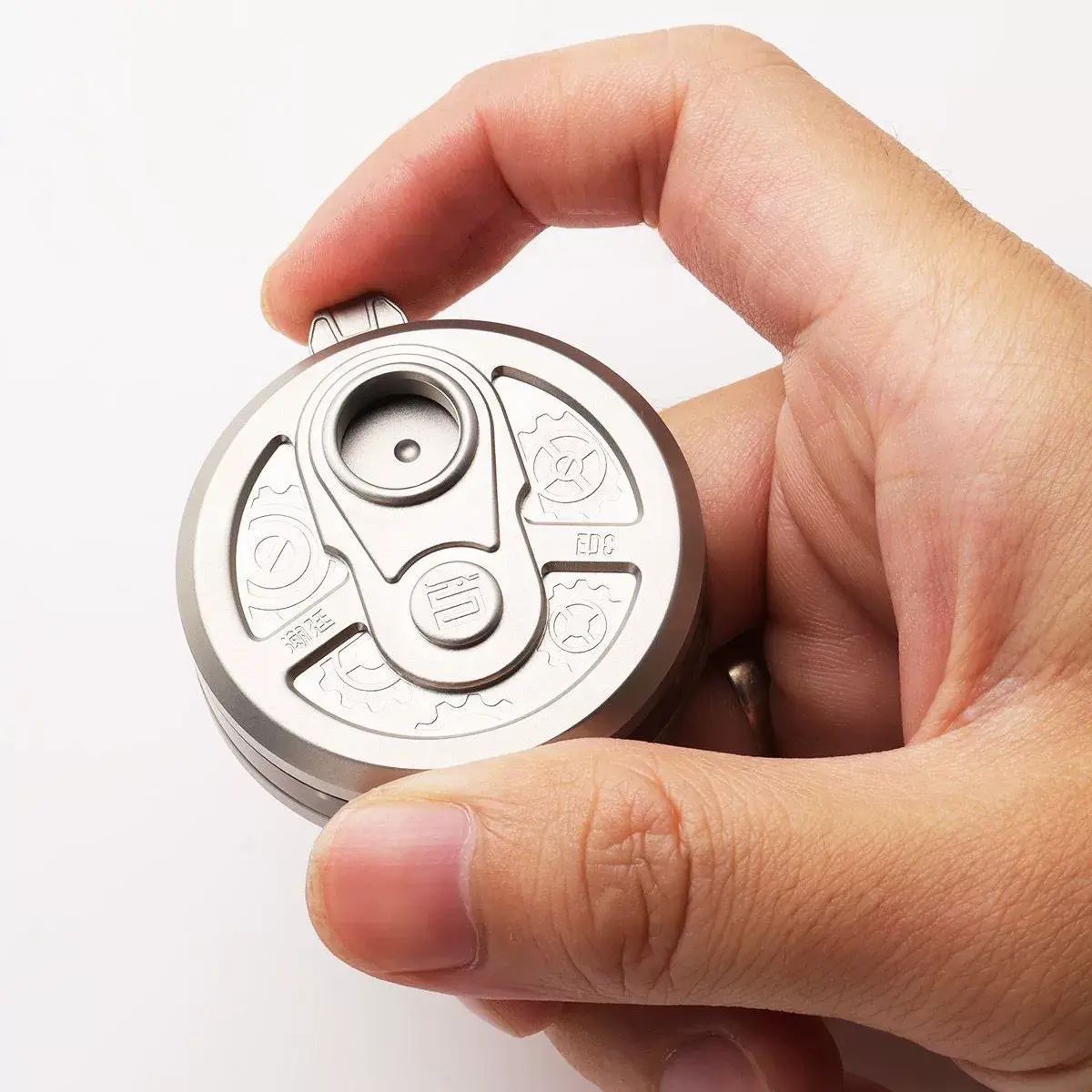 Revolver Dice Dingding Coin Stress Relief EDC All-Metal Mechanical Dice Decompression Toy